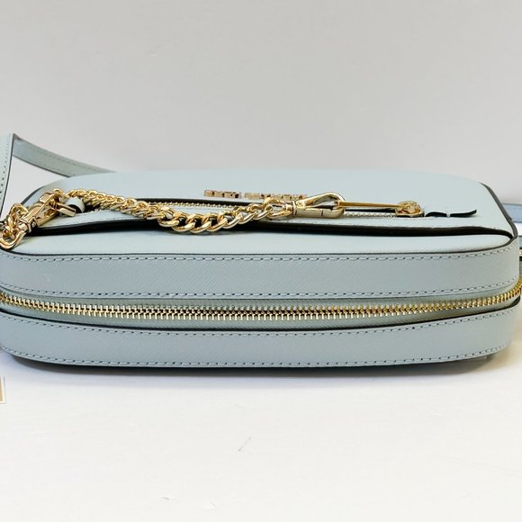Michael Kors Jet Set Item East West Chain Crossbody Shoulder Bag Vista Blue - Picture 6 of 12